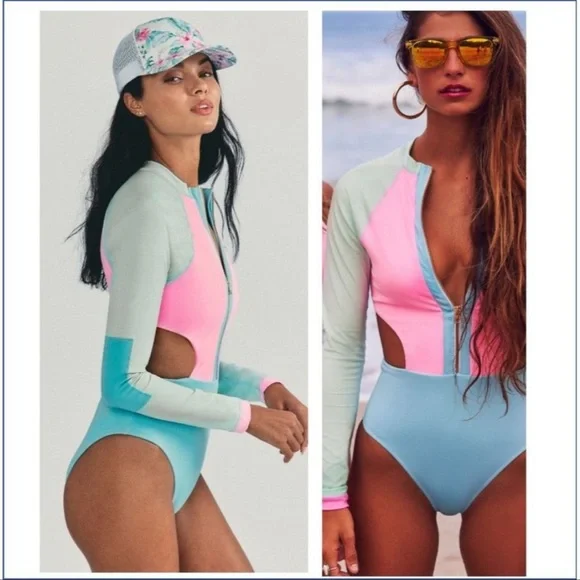 LSF X HURLEY - MAX COLORBLOCK LONG SLEEVE ZIP CUT OUT - Picture 2 of 13